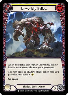 Unworldly Bellow (Yellow) (MON151) [Monarch] Unlimited Edition Rainbow Foil - Deck Out Gaming
