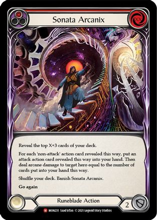 Sonata Arcanix (MON231) [Monarch] Unlimited Edition Rainbow Foil - Deck Out Gaming