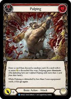 Pulping (Red) (MON223) [Monarch] 1st Edition Rainbow Foil - Deck Out Gaming