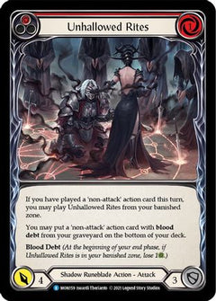 Unhallowed Rites (Red) (MON159) [Monarch] Unlimited Edition - Deck Out Gaming