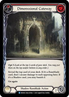 Dimenxxional Gateway (Red) (MON162) [Monarch] Unlimited Edition - Deck Out Gaming