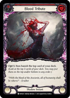 Blood Tribute (Red) (MON215) [Monarch] Unlimited Edition Rainbow Foil - Deck Out Gaming