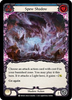 Spew Shadow (Blue) (MON214) [Monarch] 1st Edition Rainbow Foil - Deck Out Gaming