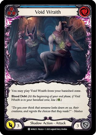 Void Wraith (Blue) (MON211) [Monarch] Unlimited Edition Rainbow Foil - Deck Out Gaming