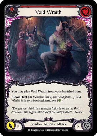 Void Wraith (Red) (MON209) [Monarch] 1st Edition - Deck Out Gaming