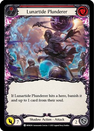 Lunartide Plunderer (Red) (MON206) [Monarch] 1st Edition - Deck Out Gaming