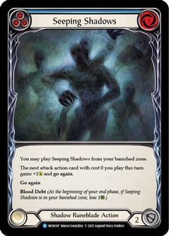 Seeping Shadows (Blue) (MON167) [Monarch] 1st Edition Rainbow Foil - Deck Out Gaming
