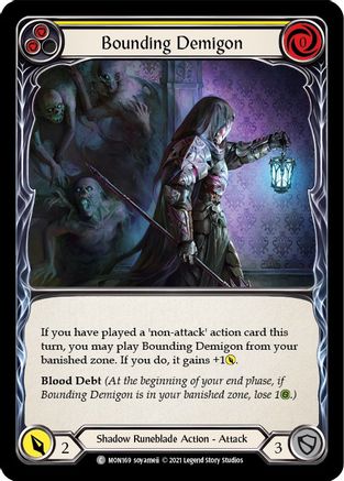 Bounding Demigon (Yellow) (MON169) [Monarch] 1st Edition - Deck Out Gaming