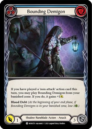 Bounding Demigon (Blue) (MON170) [Monarch] Unlimited Edition - Deck Out Gaming