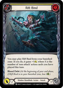 Rift Bind (Yellow) (MON175) [Monarch] 1st Edition Rainbow Foil - Deck Out Gaming