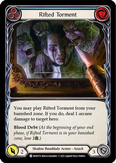 Rifted Torment (Blue) (MON179) [Monarch] 1st Edition Rainbow Foil - Deck Out Gaming