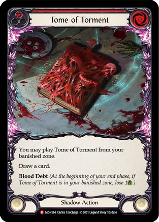 Tome of Torment (MON194) [Monarch] 1st Edition Rainbow Foil - Deck Out Gaming