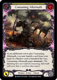 Consuming Aftermath (Yellow) (MON196) [Monarch] Unlimited Edition Rainbow Foil - Deck Out Gaming