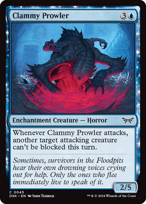 Clammy Prowler (45) [Duskmourn: House of Horror] - Deck Out Gaming