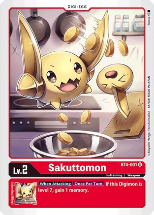 Sakuttomon (BT4-001) [Great Legend] - Deck Out Gaming