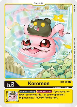 Koromon (BT4-003) [Great Legend] - Deck Out Gaming