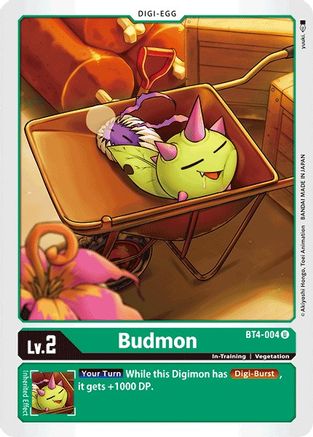 Budmon (BT4-004) [Great Legend] - Deck Out Gaming