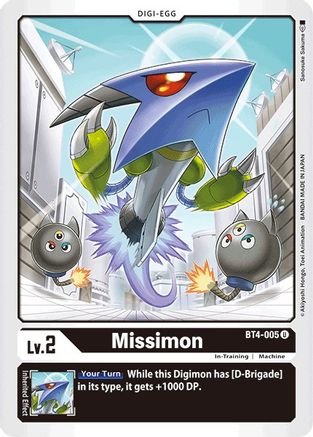 Missimon (BT4-005) [Great Legend] - Deck Out Gaming