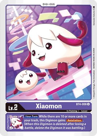 Xiaomon (BT4-006) [Great Legend] - Deck Out Gaming