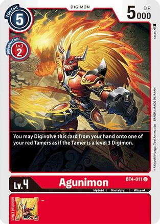 Agunimon (BT4-011) [Great Legend] - Deck Out Gaming