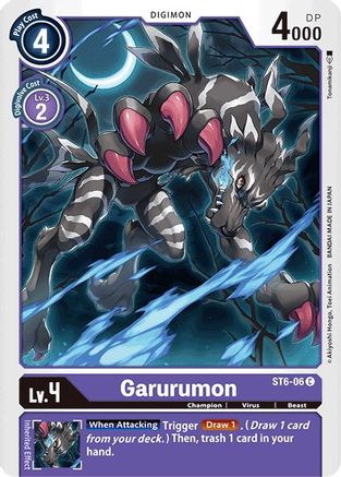 Garurumon (ST6-06) [Starter Deck 06: Venomous Violet] - Deck Out Gaming