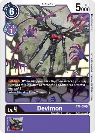 Devimon (ST6-08) [Starter Deck 06: Venomous Violet] - Deck Out Gaming