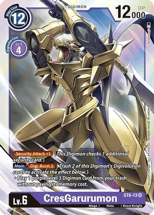 CresGarurumon (ST6-13) [Starter Deck 06: Venomous Violet] Foil - Deck Out Gaming