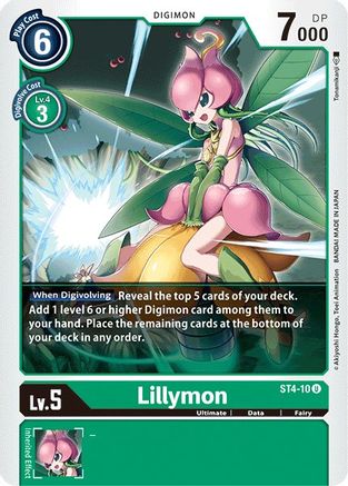 Lillymon (ST4-10) [Starter Deck 04: Giga Green] - Deck Out Gaming