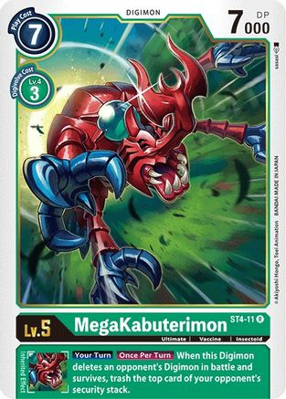 MegaKabuterimon (ST4-11) [Starter Deck 04: Giga Green] - Deck Out Gaming