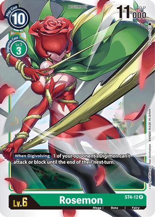 Rosemon (ST4-12) [Starter Deck 04: Giga Green] - Deck Out Gaming
