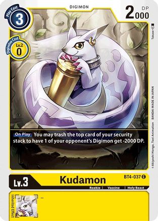 Kudamon (BT4-037) [Great Legend] - Deck Out Gaming