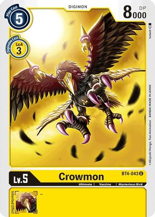 Crowmon (BT4-043) [Great Legend] - Deck Out Gaming