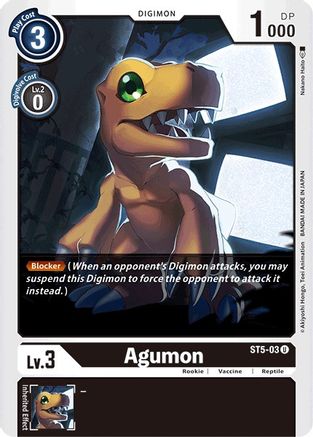 Agumon (ST5-03) [Starter Deck 05: Machine Black] - Deck Out Gaming