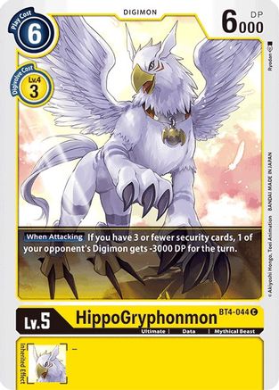 HippoGryphonmon (BT4-044) [Great Legend] - Deck Out Gaming