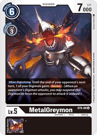 MetalGreymon (ST5-09) [Starter Deck 05: Machine Black] - Deck Out Gaming