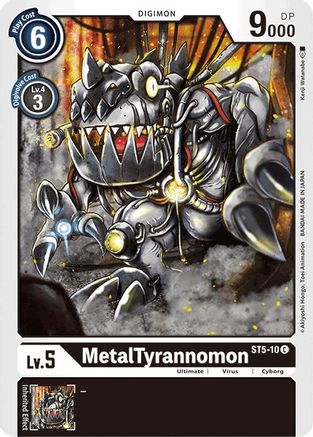 MetalTyrannomon (ST5-10) [Starter Deck 05: Machine Black] - Deck Out Gaming