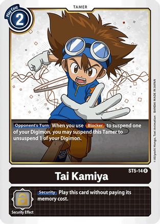 Tai Kamiya (ST5-14) [Starter Deck 05: Machine Black] - Deck Out Gaming