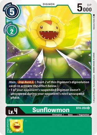 Sunflowmon (BT4-054) [Great Legend] - Deck Out Gaming