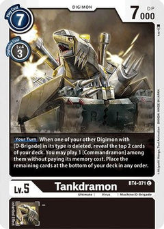Tankdramon (BT4-071) [Great Legend] - Deck Out Gaming