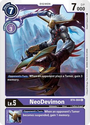 NeoDevimon (BT4-084) [Great Legend] - Deck Out Gaming