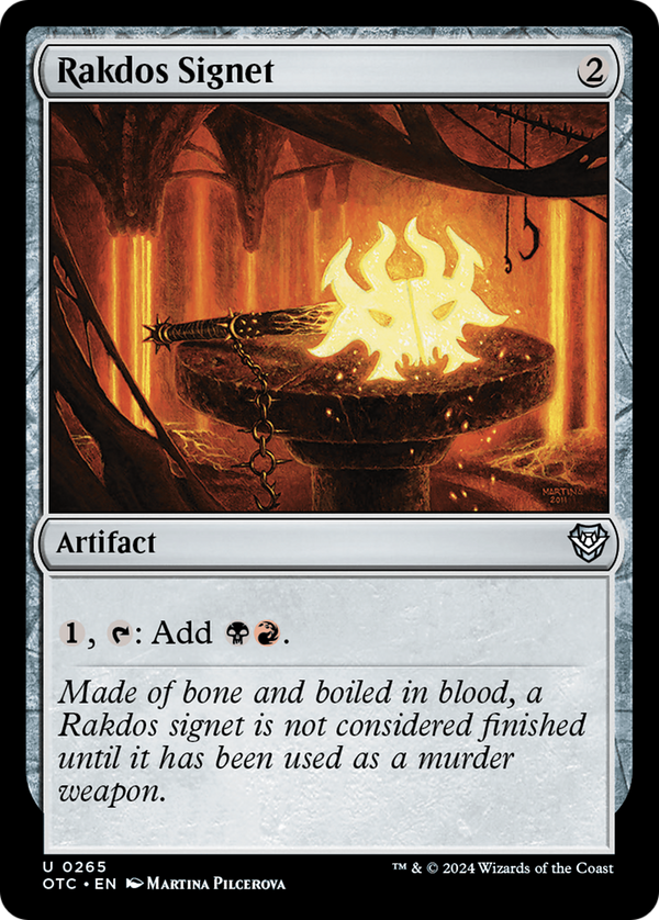 Rakdos Signet (265) [Outlaws of Thunder Junction Commander] - Deck Out Gaming