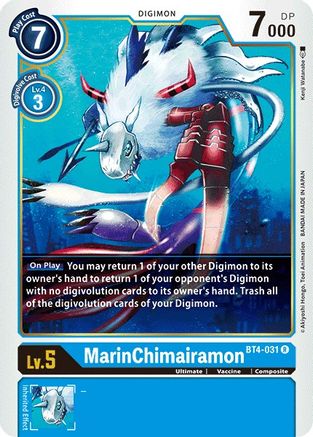 MarinChimairamon (BT4-031) [Great Legend] - Deck Out Gaming