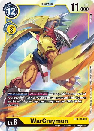 WarGreymon (BT4-048) [Great Legend] Foil - Deck Out Gaming