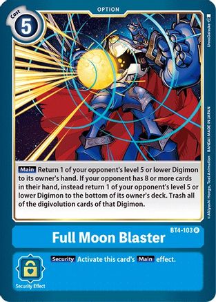 Full Moon Blaster (BT4-103) [Great Legend] - Deck Out Gaming