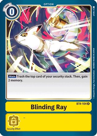 Blinding Ray (BT4-104) [Great Legend] - Deck Out Gaming