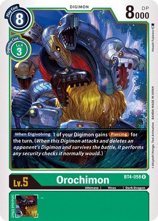 Orochimon (BT4-058) [Great Legend] - Deck Out Gaming