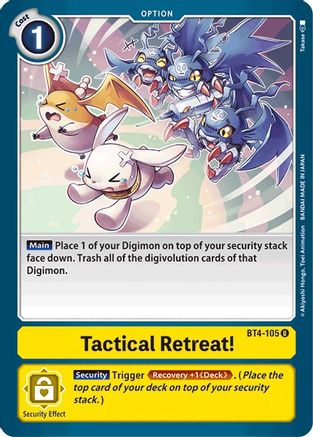 Tactical Retreat! (BT4-105) [Great Legend] - Deck Out Gaming