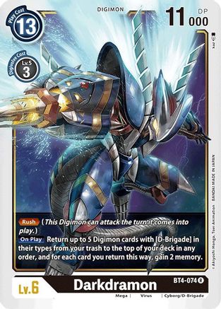 Darkdramon (BT4-074) [Great Legend] - Deck Out Gaming