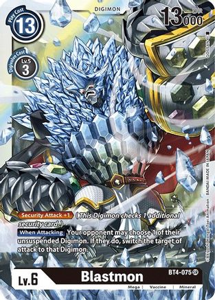 Blastmon (BT4-075) [Great Legend] Foil - Deck Out Gaming