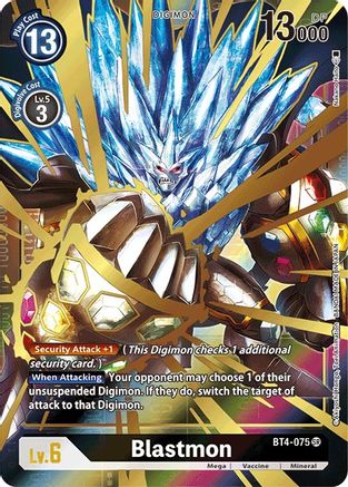 Blastmon (Alternate Art) (BT4-075) [Great Legend] Foil - Deck Out Gaming